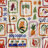 Floral Kingfisher Bird Printed Fabric Material Online